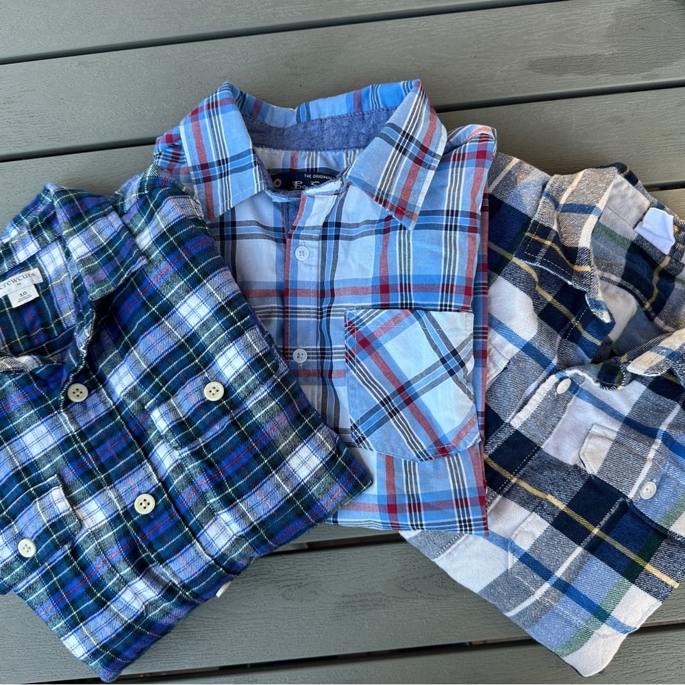Crewcuts Kids, Gap, Ben Sherman; Plaid Button Down Shirt bundle